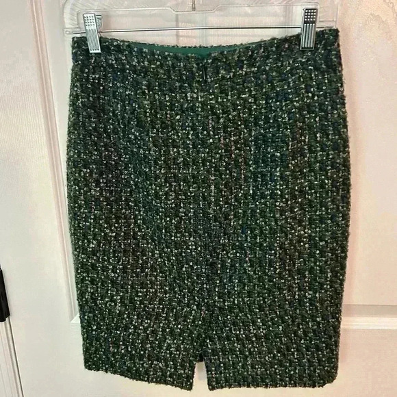J.Crew Wool Blend Boucle Tweed Pencil Skirt size 0 - Picture 3 of 3